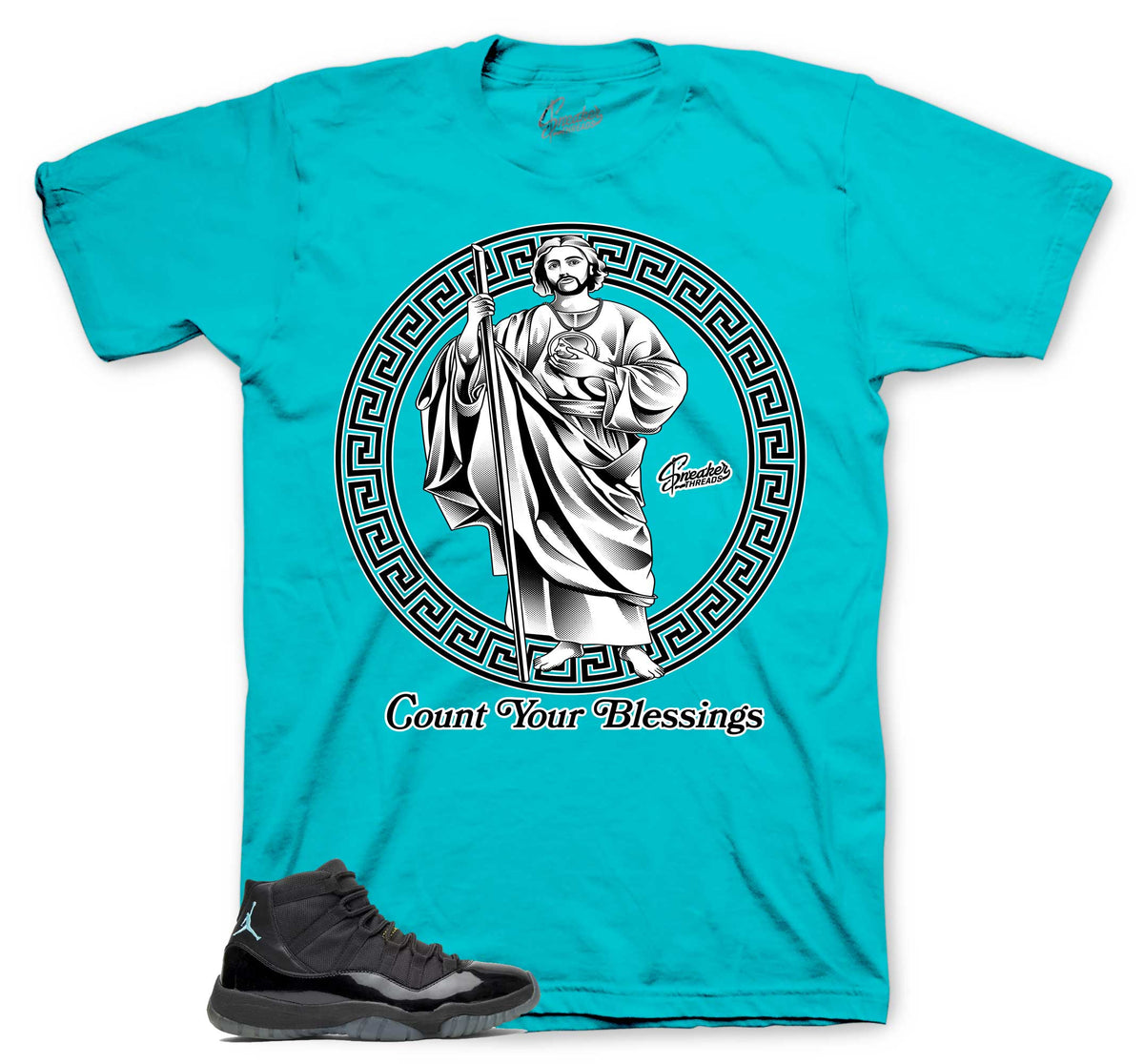 Retro 11 Gamma Blue San Judas Shirt