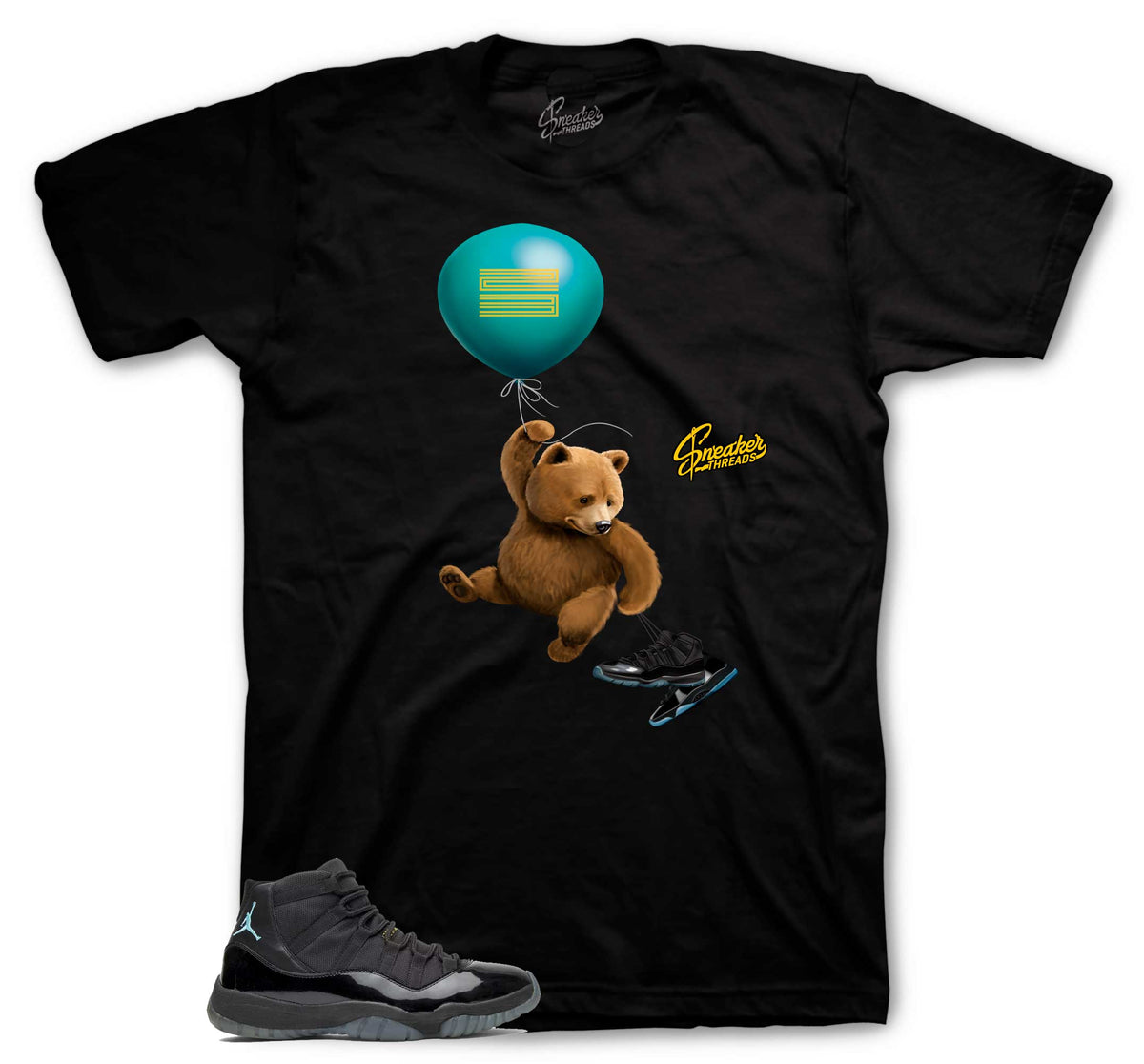Retro 11 Gamma Blue Fly Bear Shirt