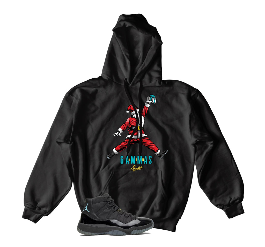 Retro 11 Gamma Blue Air Santa Hoody