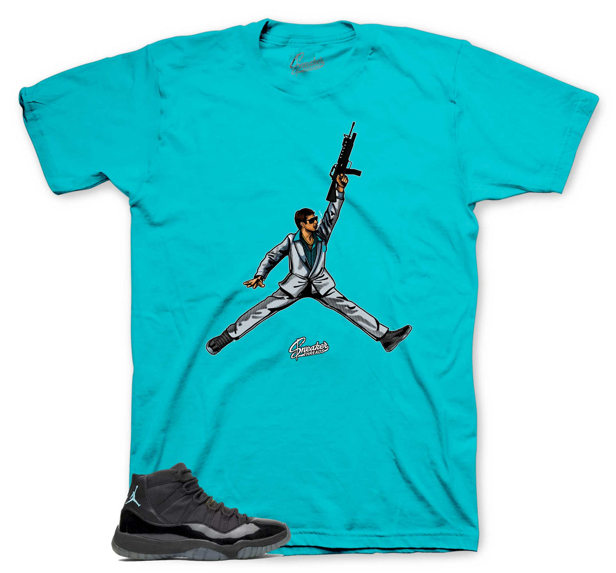 Retro 11 Gamma Blue Air Tony Shirt