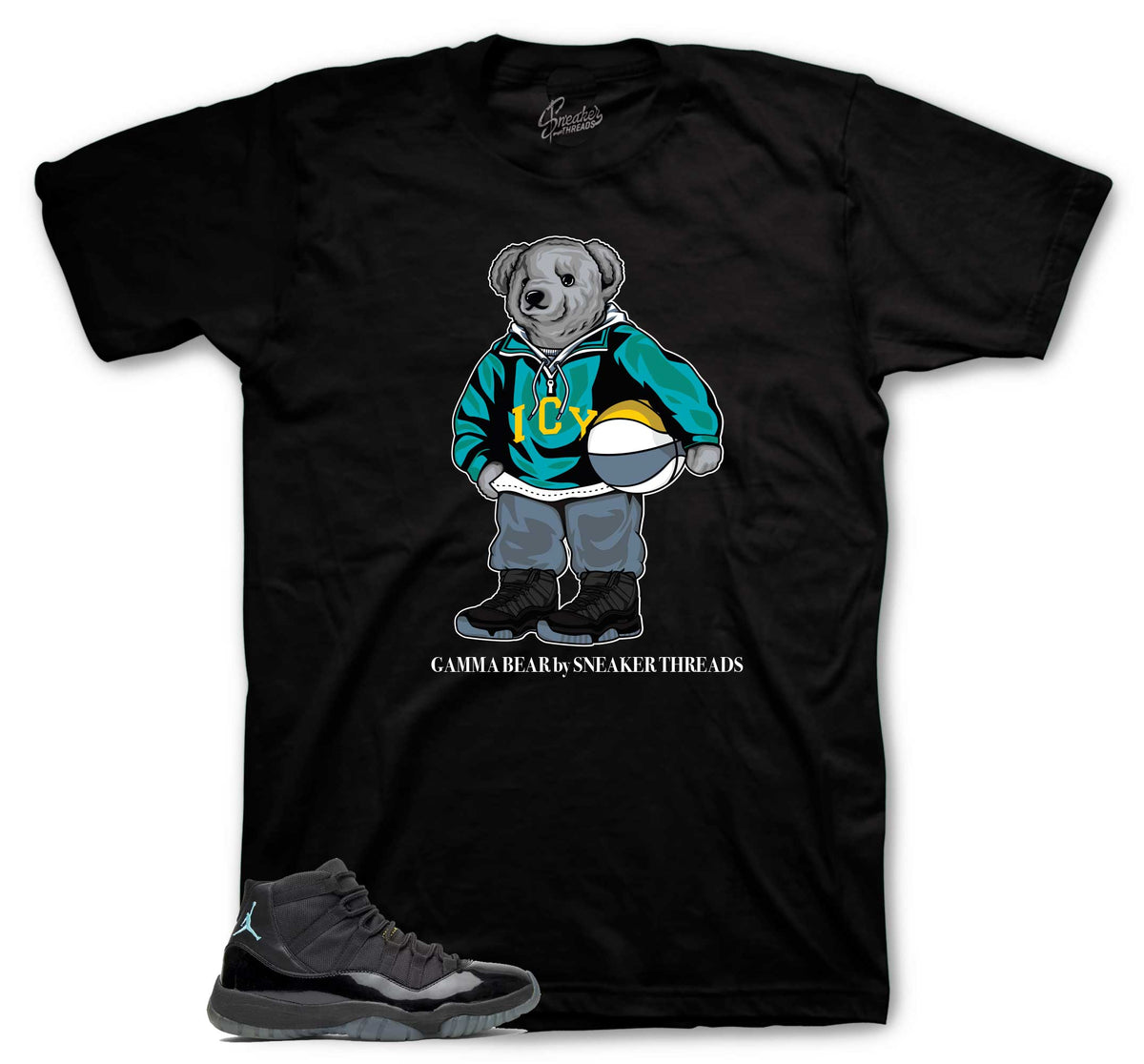 Retro 11 Gamma Blue Bear Shirt