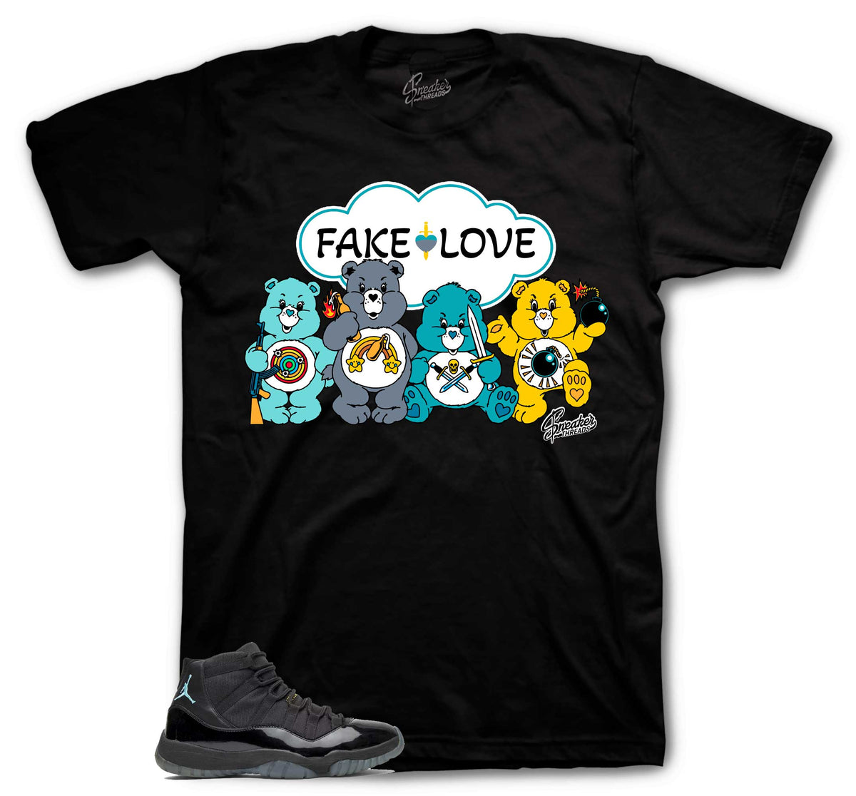 Retro 11 Gamma Blue Fake Love Shirt