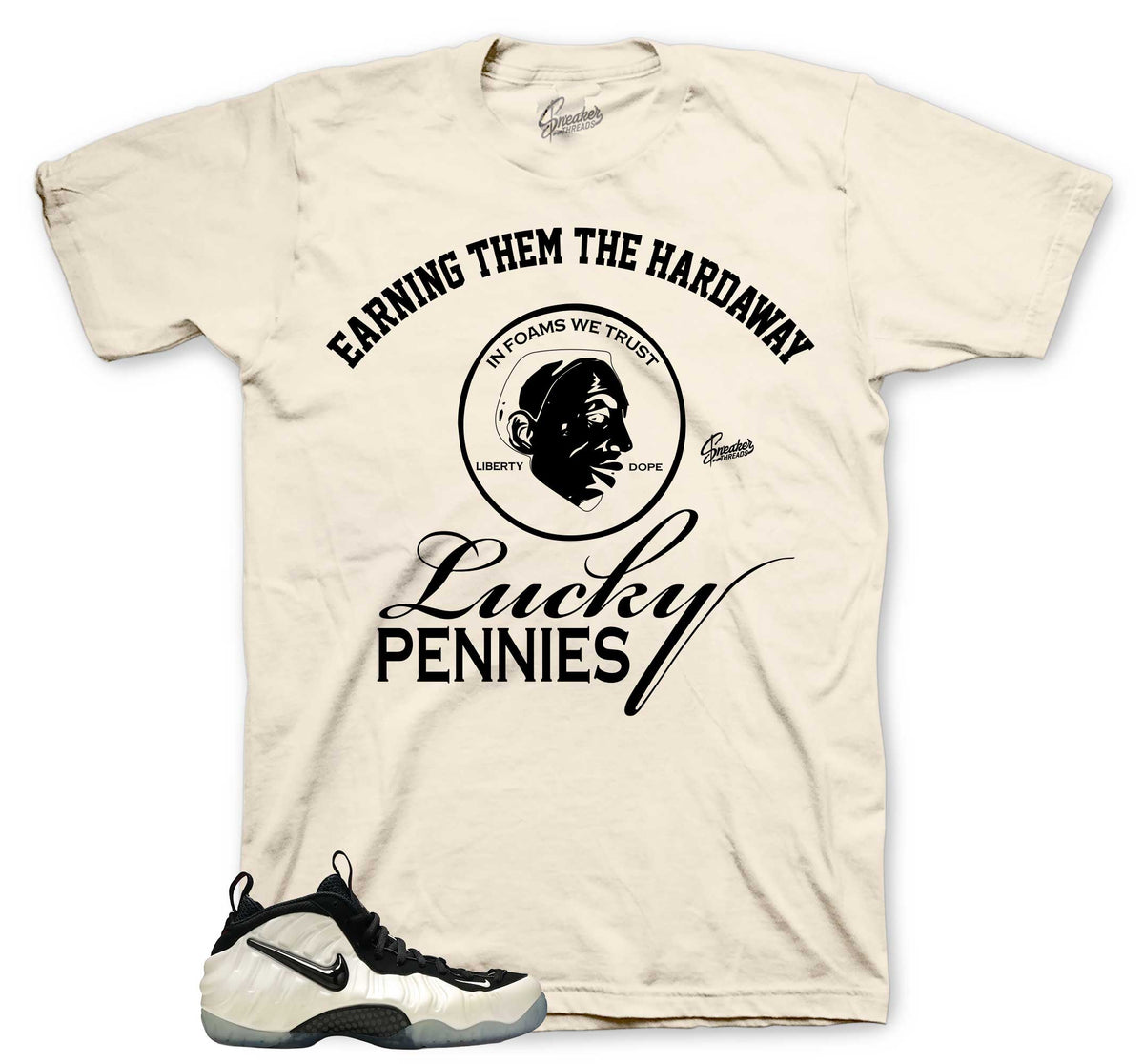 Foamposite Pearl Lucky Pennies Shirt