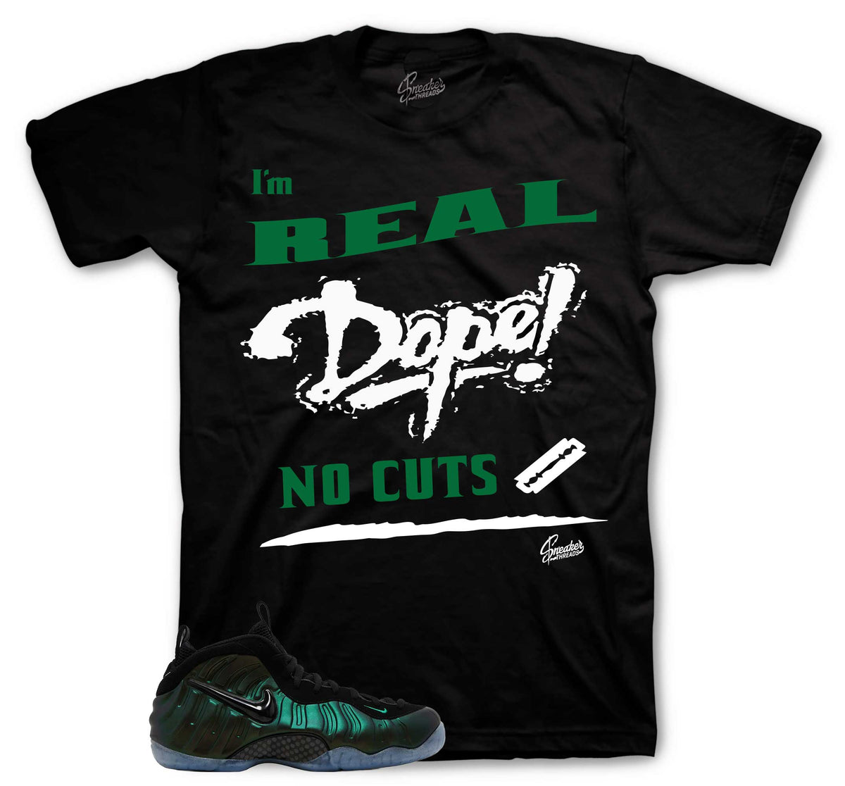Foamposite Pine Green No Cuts Shirt