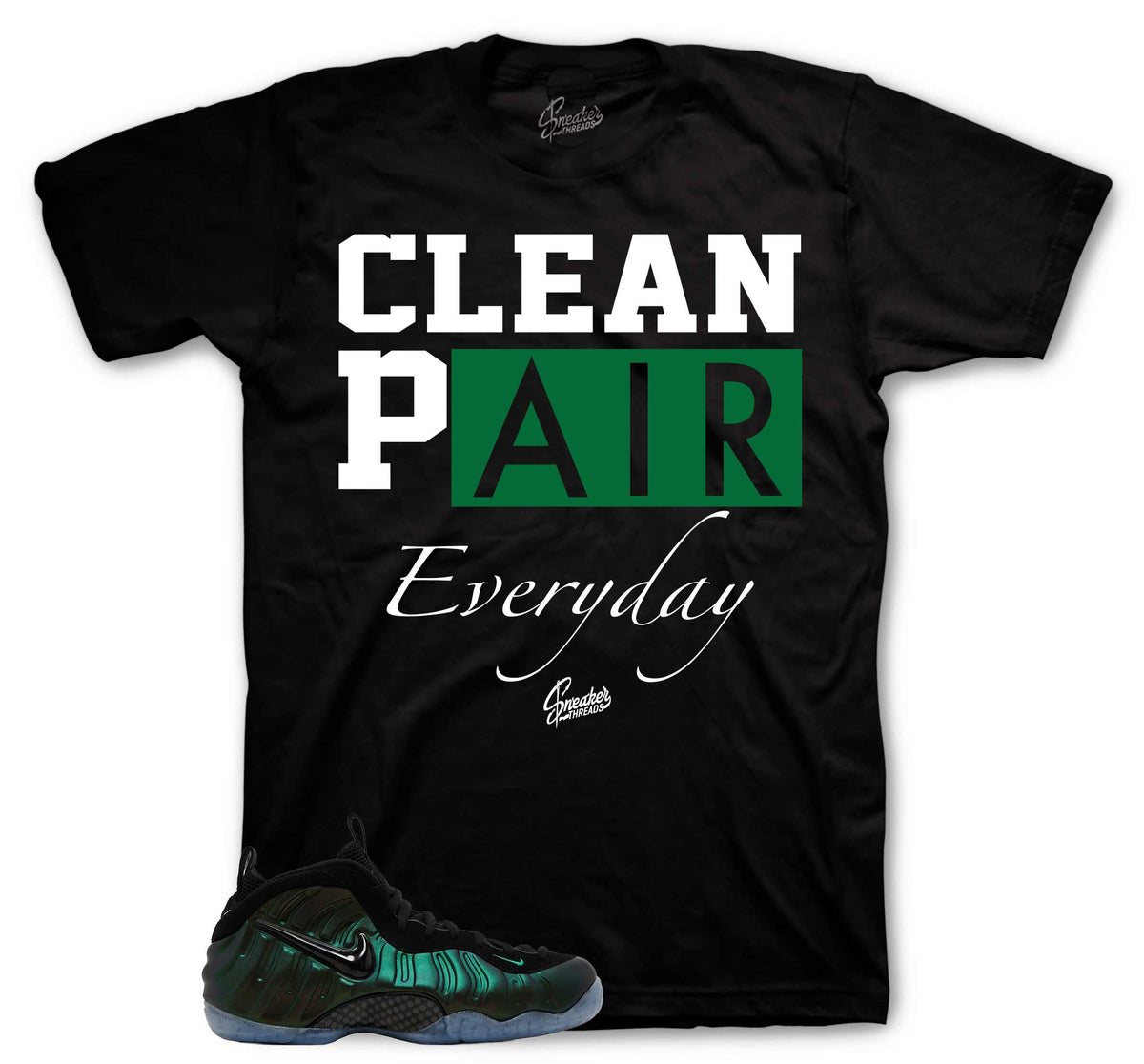 Foamposite Pine Green Clean Pair Shirt
