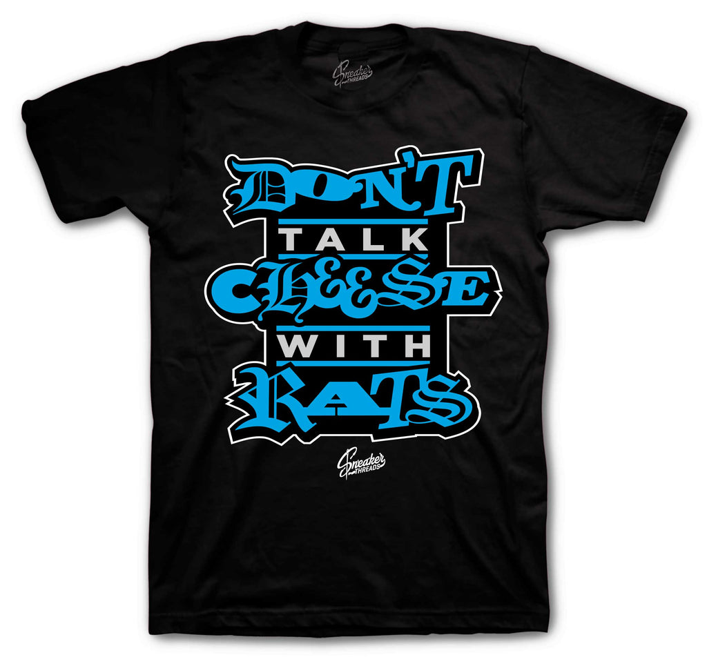 Foamposite Pro University Blue Never Talk cheese Shirt