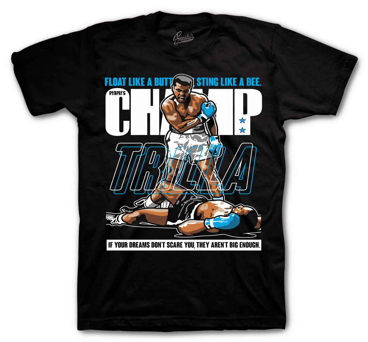 Foamposite Pro University Blue Trilla Shirt