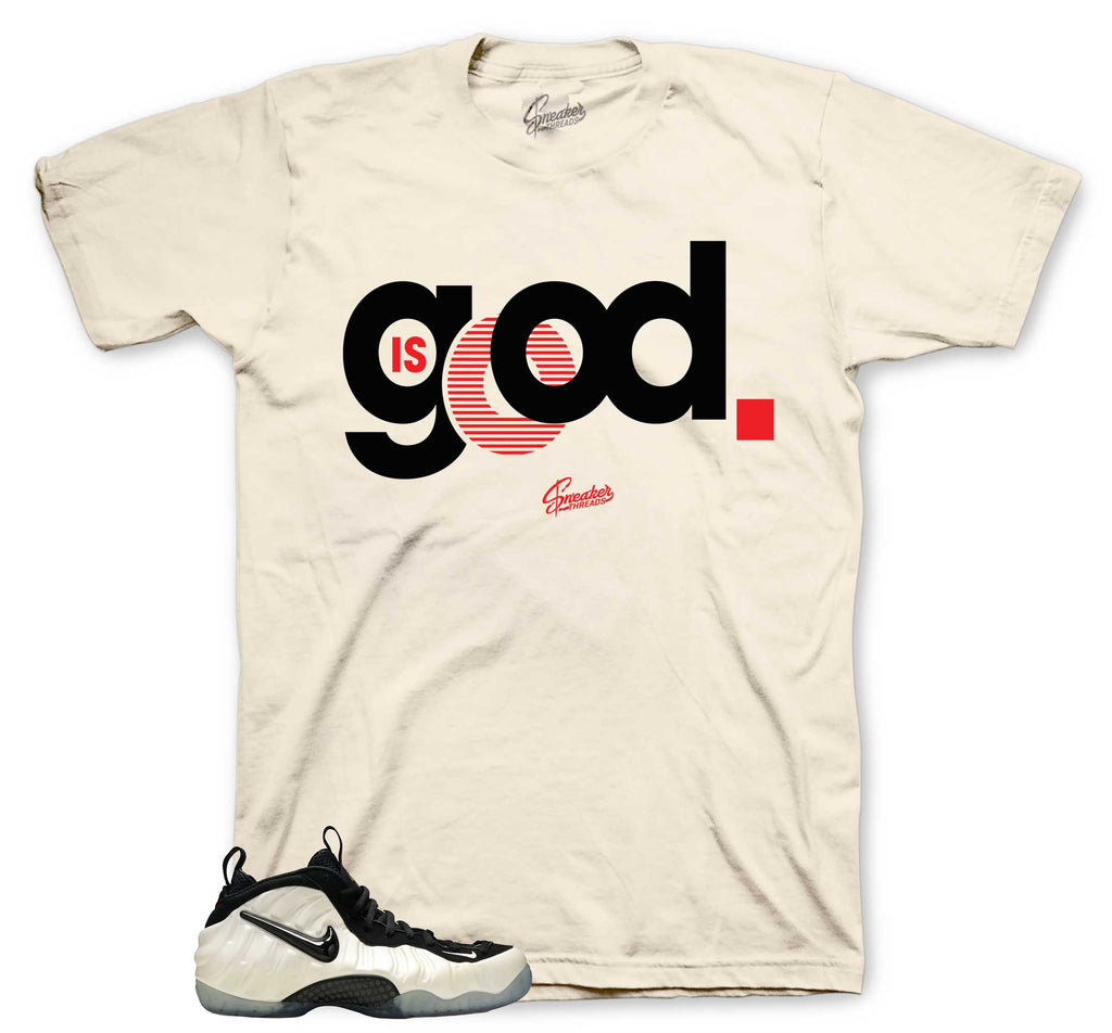 Foamposite Pearl God Is Good Shirt
