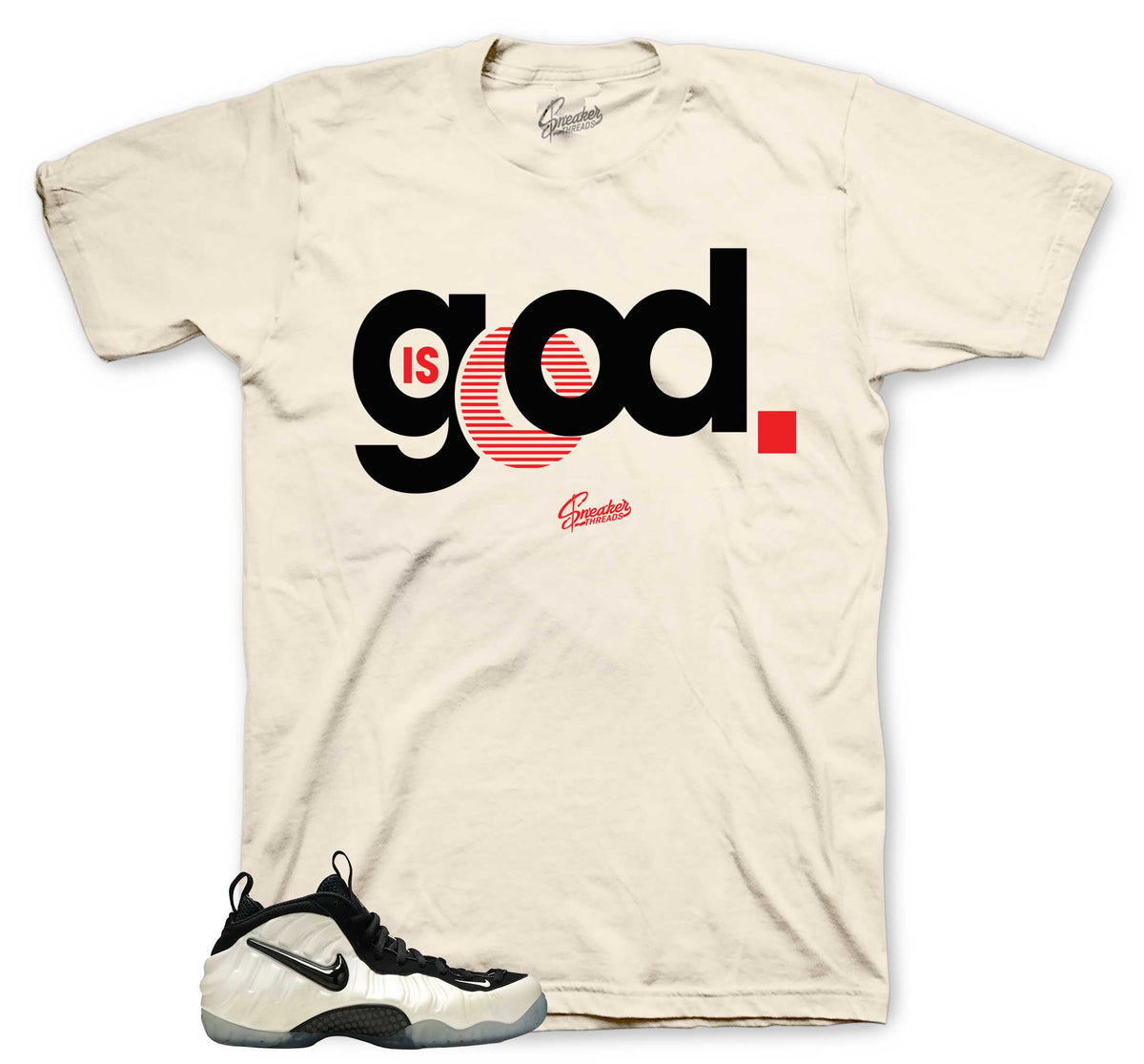 Foamposite Pearl God Is Good Shirt
