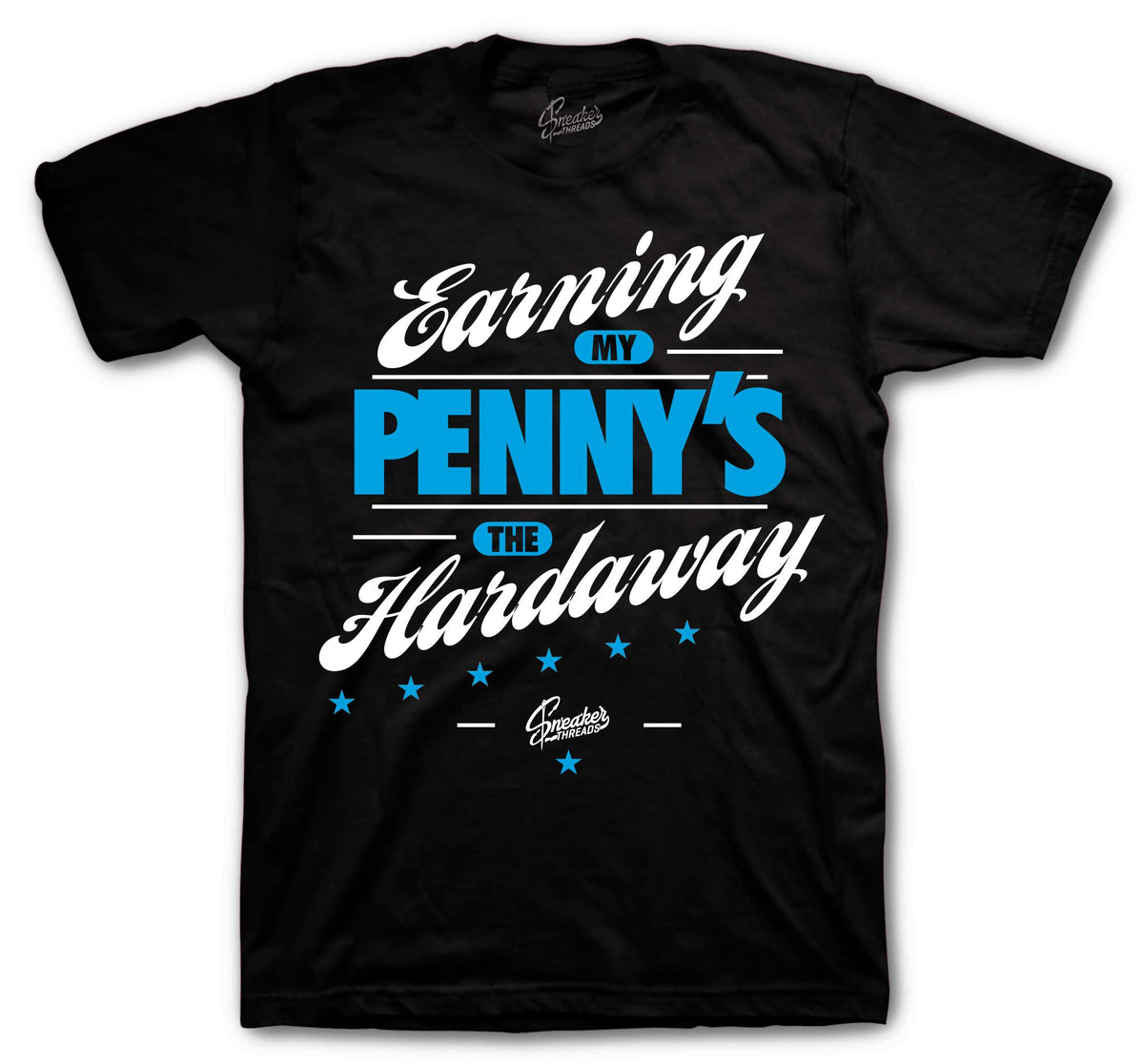 Foamposite Pro University Blue Earning Pennys Shirt
