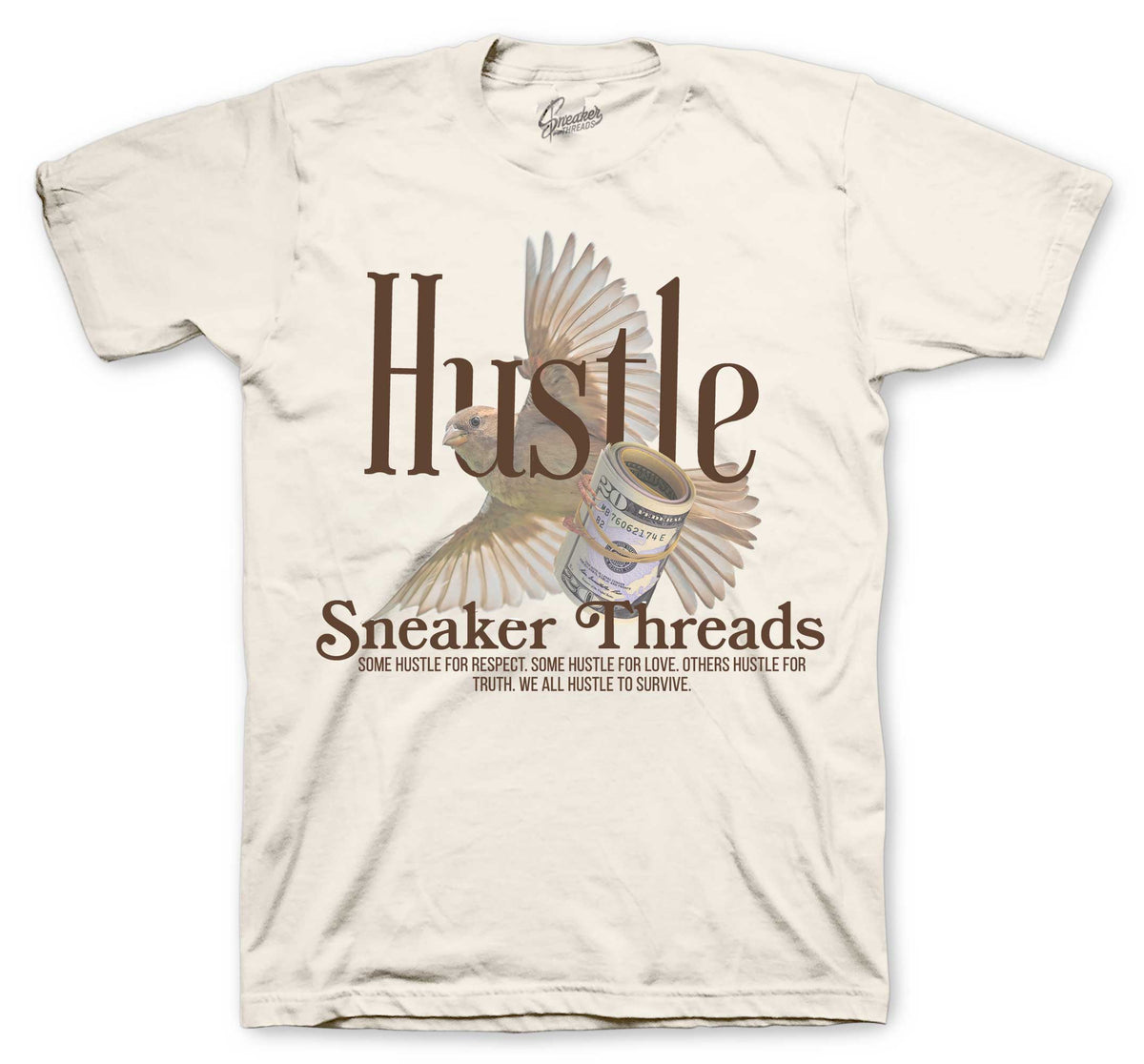 Retro 1 Baroque Brown Sail Hustle Bird Shirt