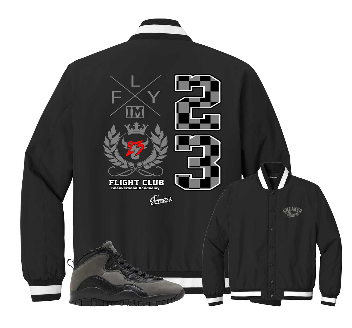 Retro 10 Shadow Flight Crest Insulated Jacket