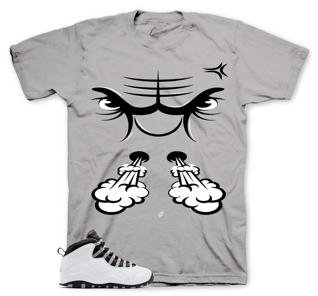 Retro 10 Steel Raging Face Shirt