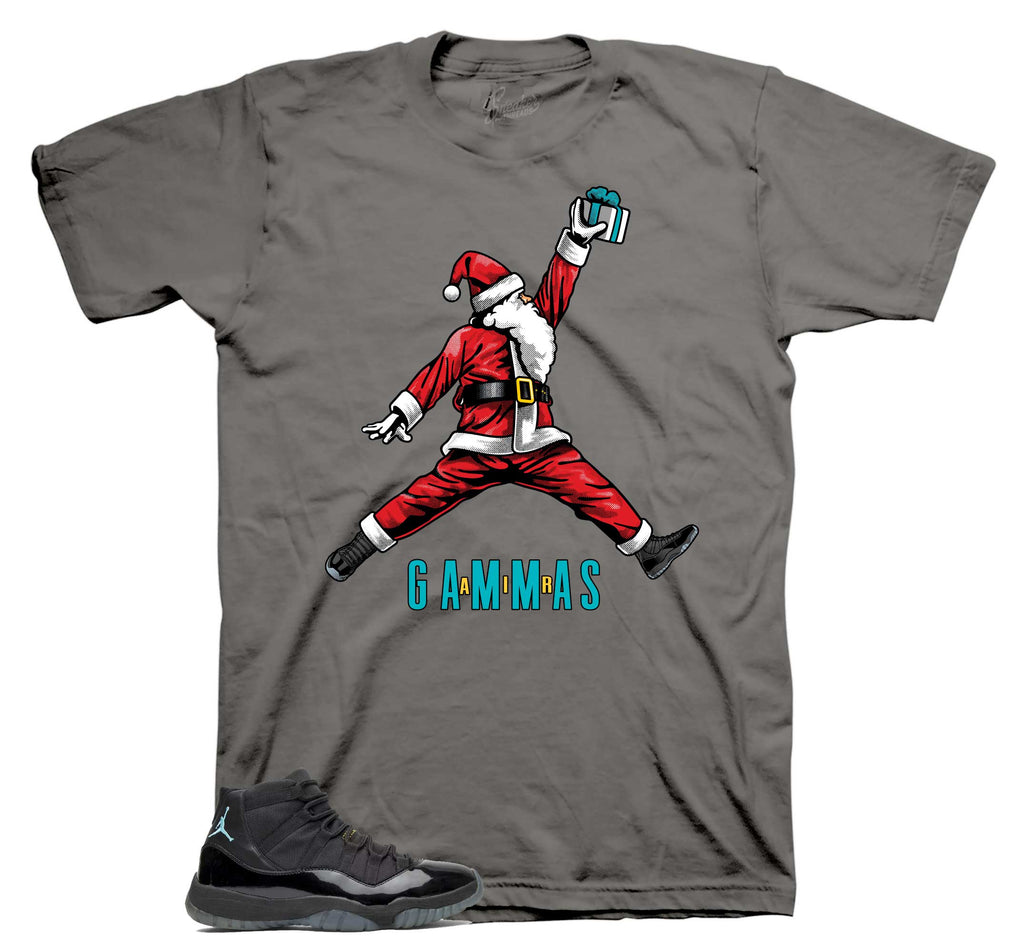 Retro 11 Gamma Blue Air Santa Shirt