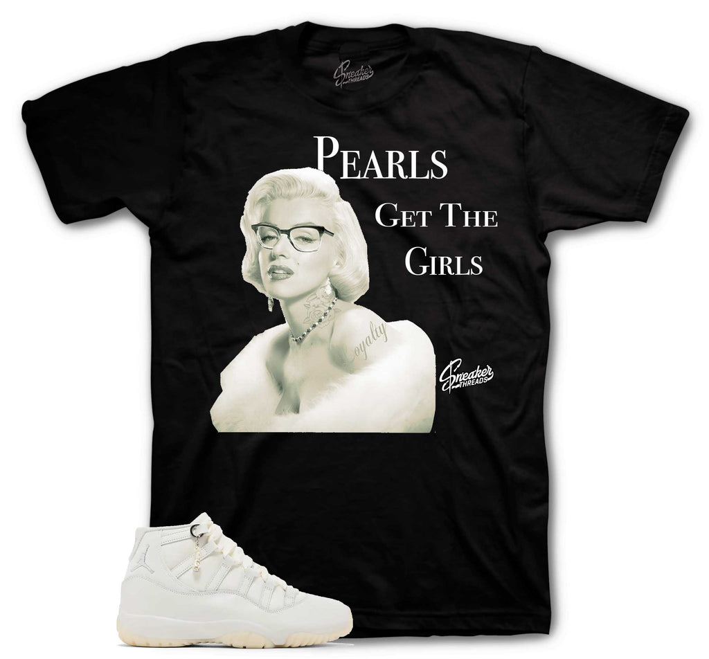 Retro 11 Pearl Pearls Get The Girls Shirt