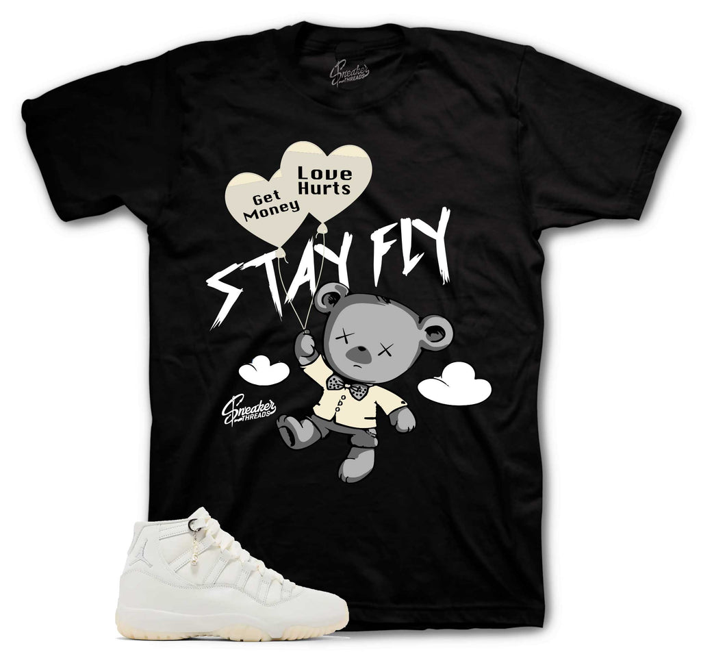 Retro 11 Pearl Money Over Love Shirt
