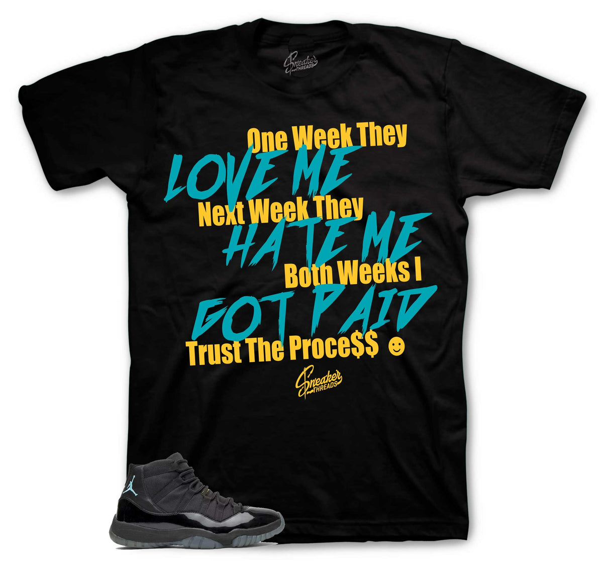 Retro 11 Gamma Blue Trust The Process Shirt