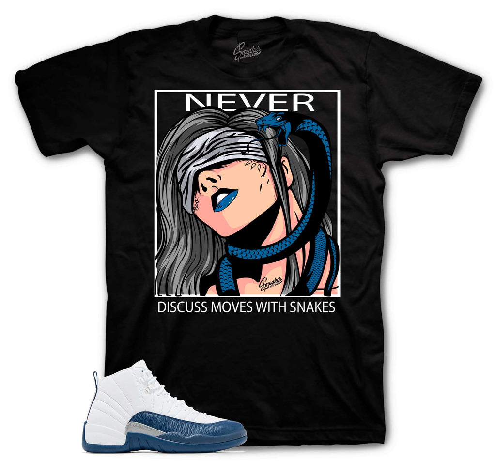Retro 12 French Blue Never Discuss Shirt