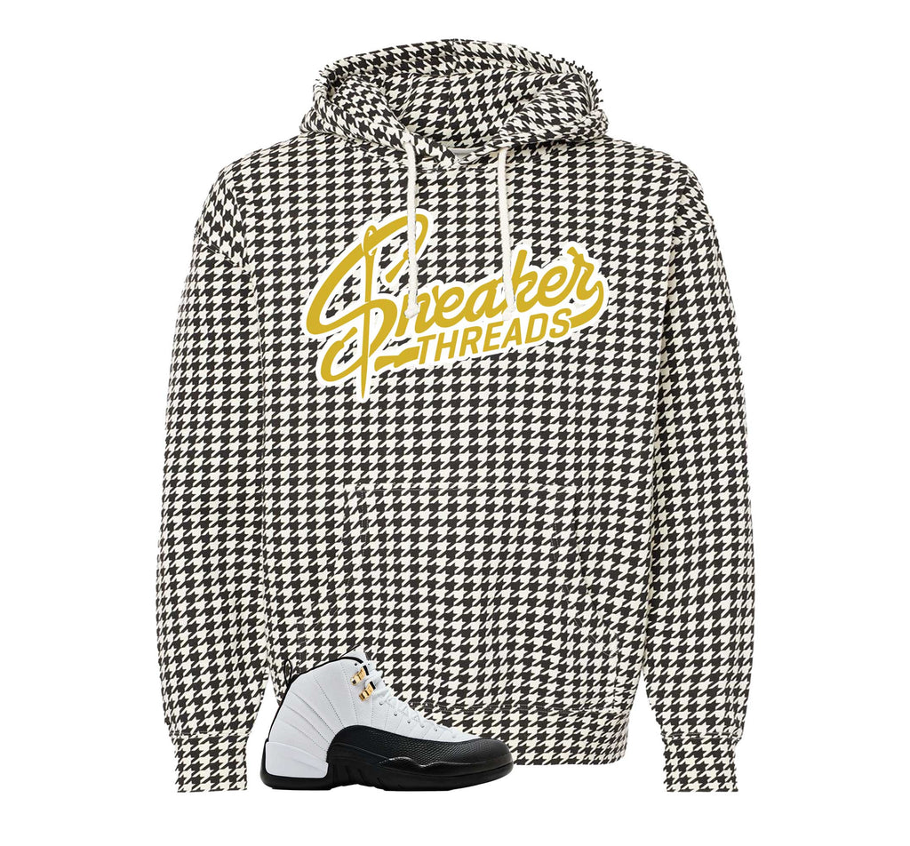 Retro 12 Taxi Sneaker Threads Checkered Hoodie