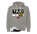 Retro 12 Taxi Service Checkered Hoodie