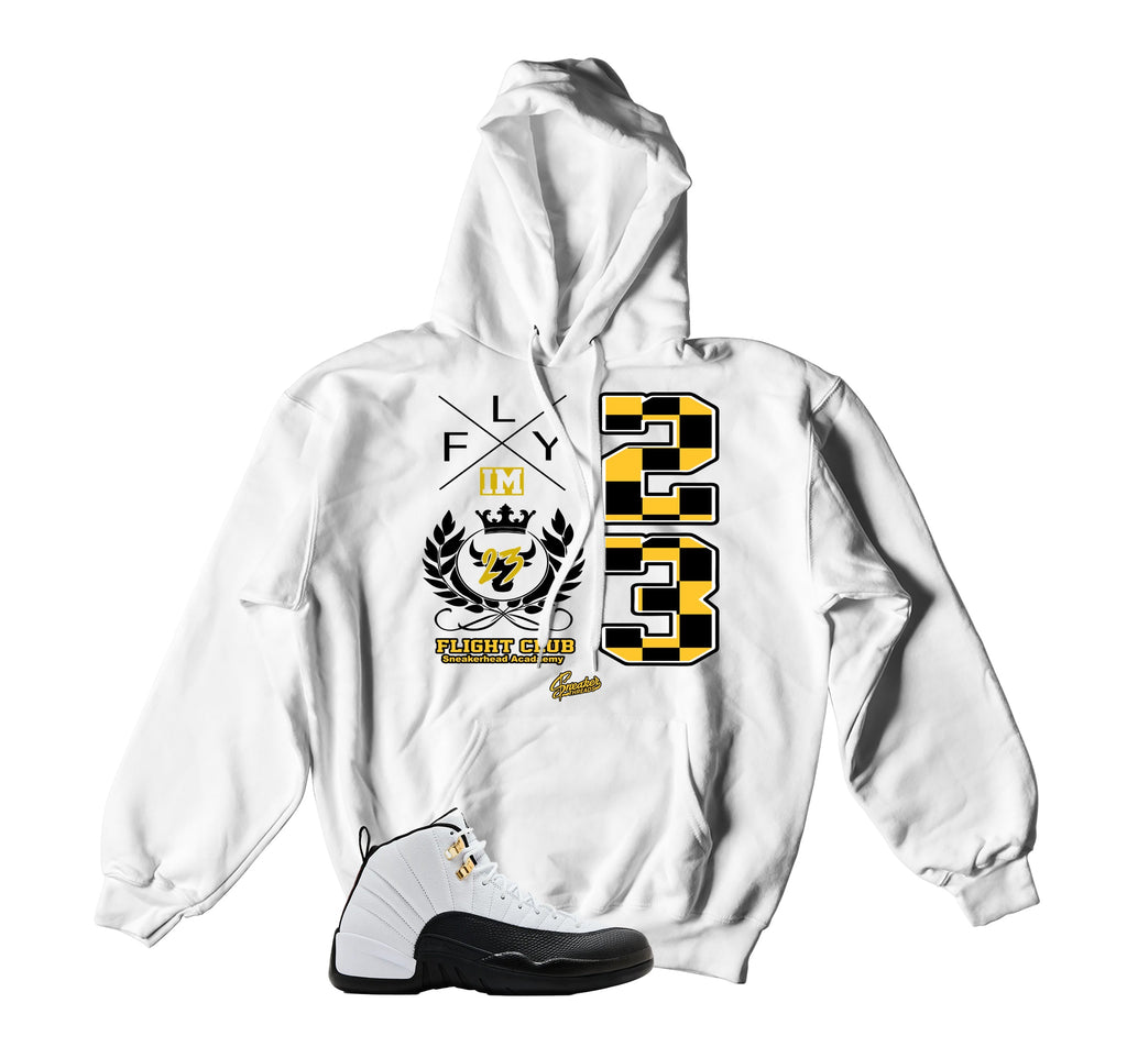 Retro 12 Taxi Flight Crest hoody