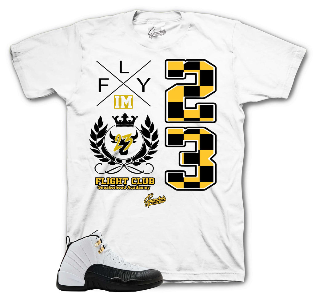 Retro 12 Taxi Flight Crest Shirt