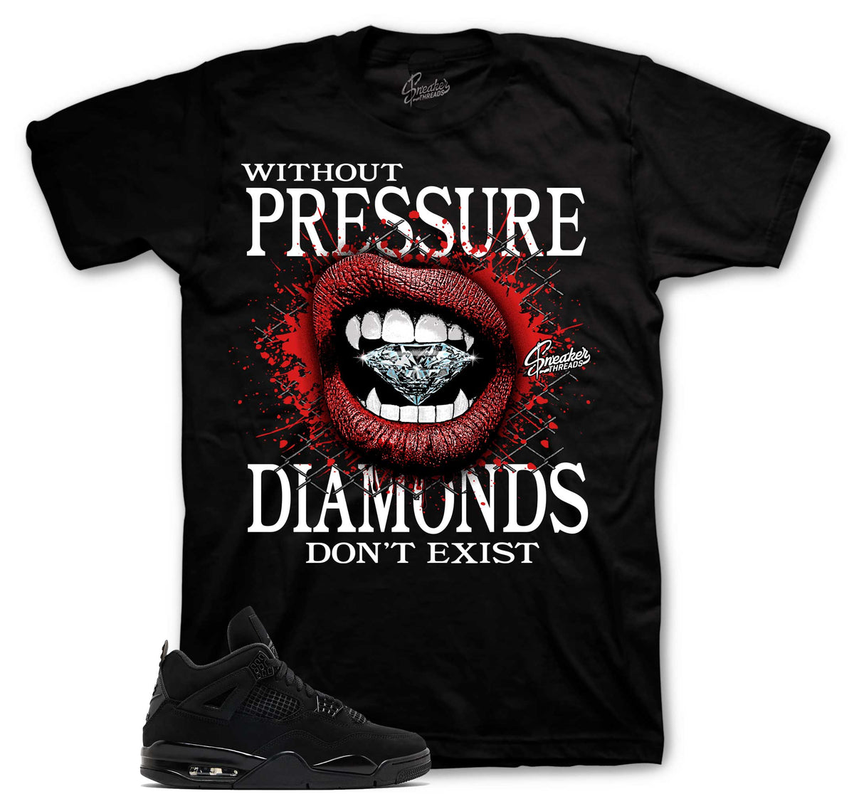Retro 4 Black Cat Without Pressure Shirt