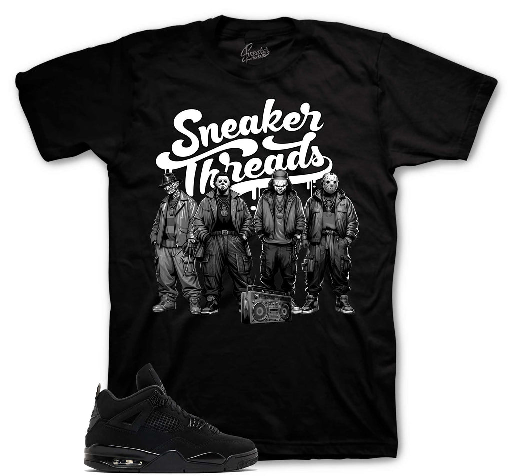 Retro 4 Black Cat Killa Squad Shirt