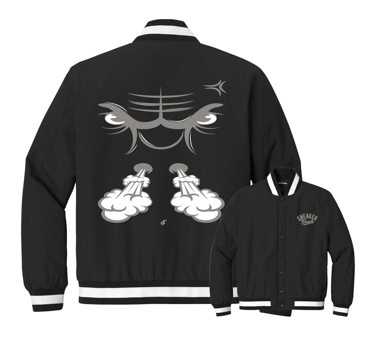 Retro 4 Cave Stone Raging Face Insulated jacket