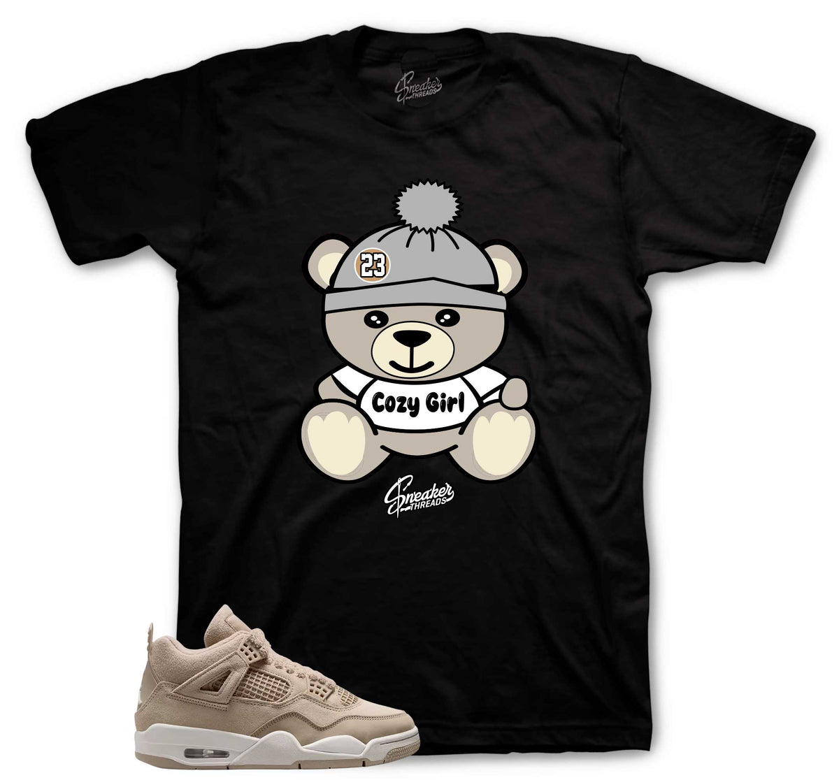 Retro 4 Cozy Girl Sneaker Bear Shirt