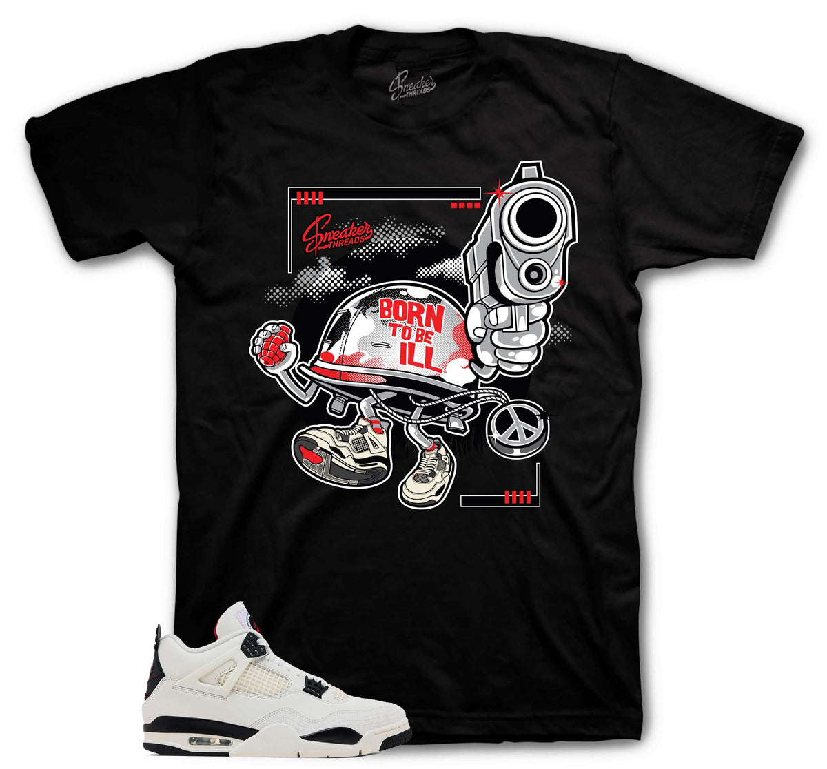Retro 4 Flight Club Born Too ill Shirt