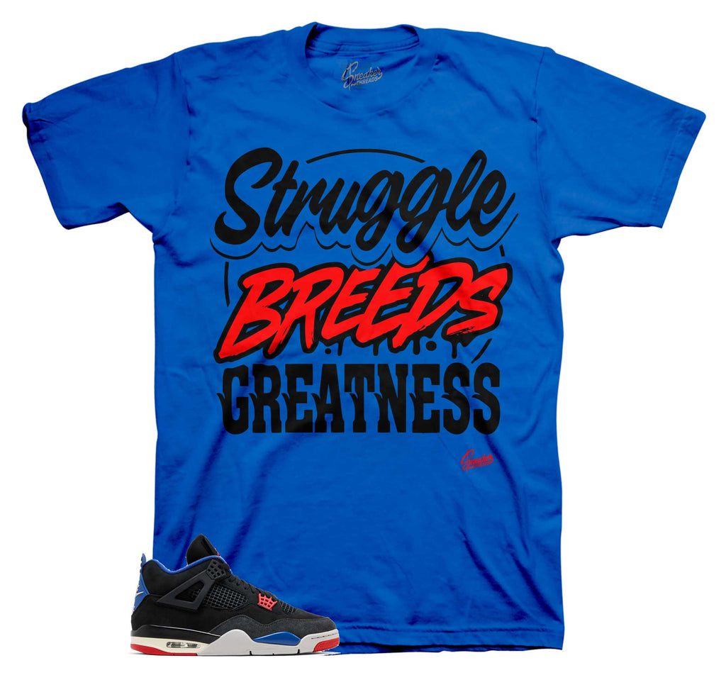 Retro 4 Rare Air Struggle Breeds Greatness Shirt