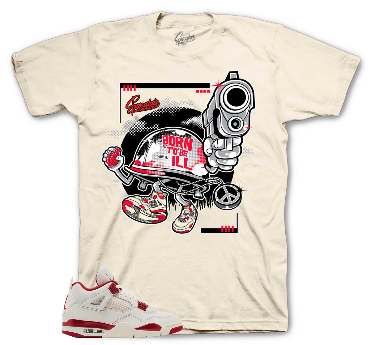 Retro 4 Valentine's Day Born To Ill Shirt