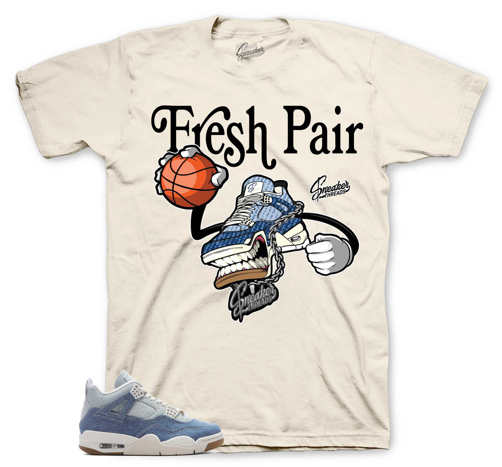 Retro 4 Worn Blue Fly Kicks Shirt