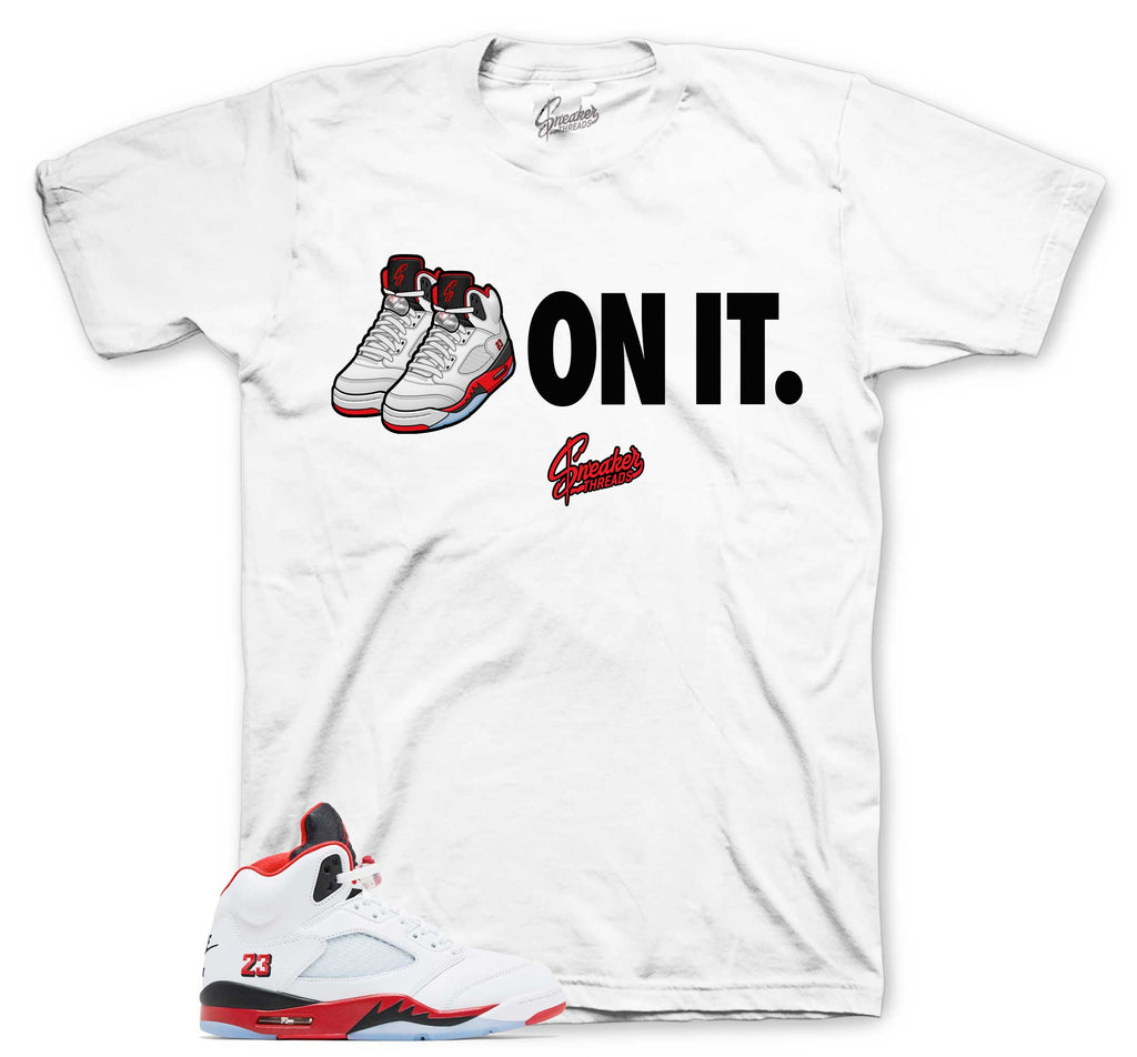Retro 5 Fire Red Not Five On It Shirt