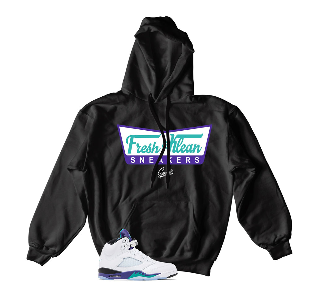 Retro 5 Grape Fresh Klean Hoody