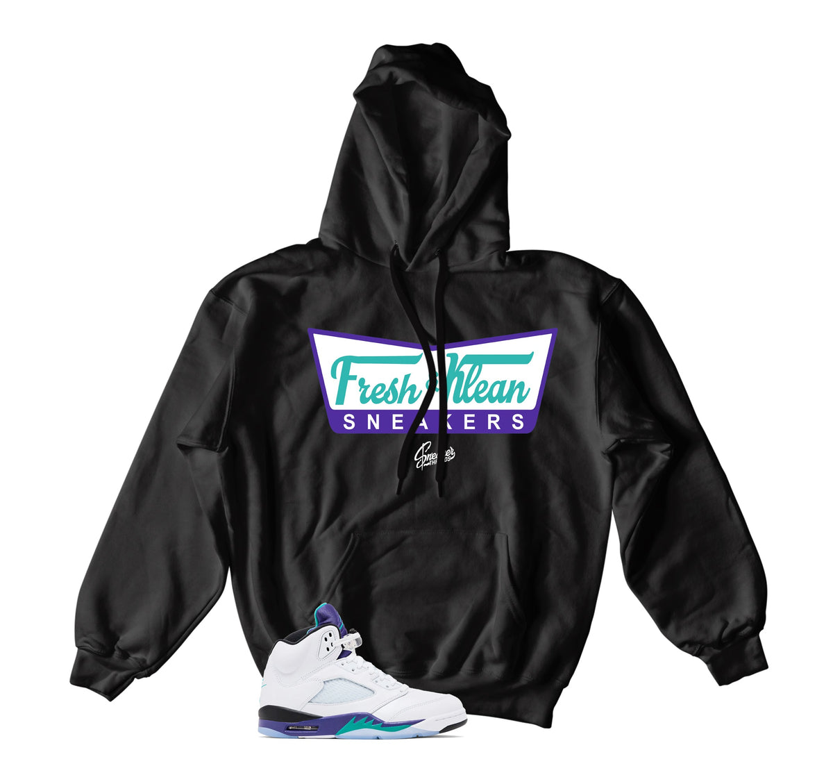 Retro 5 Grape Fresh Klean Hoody