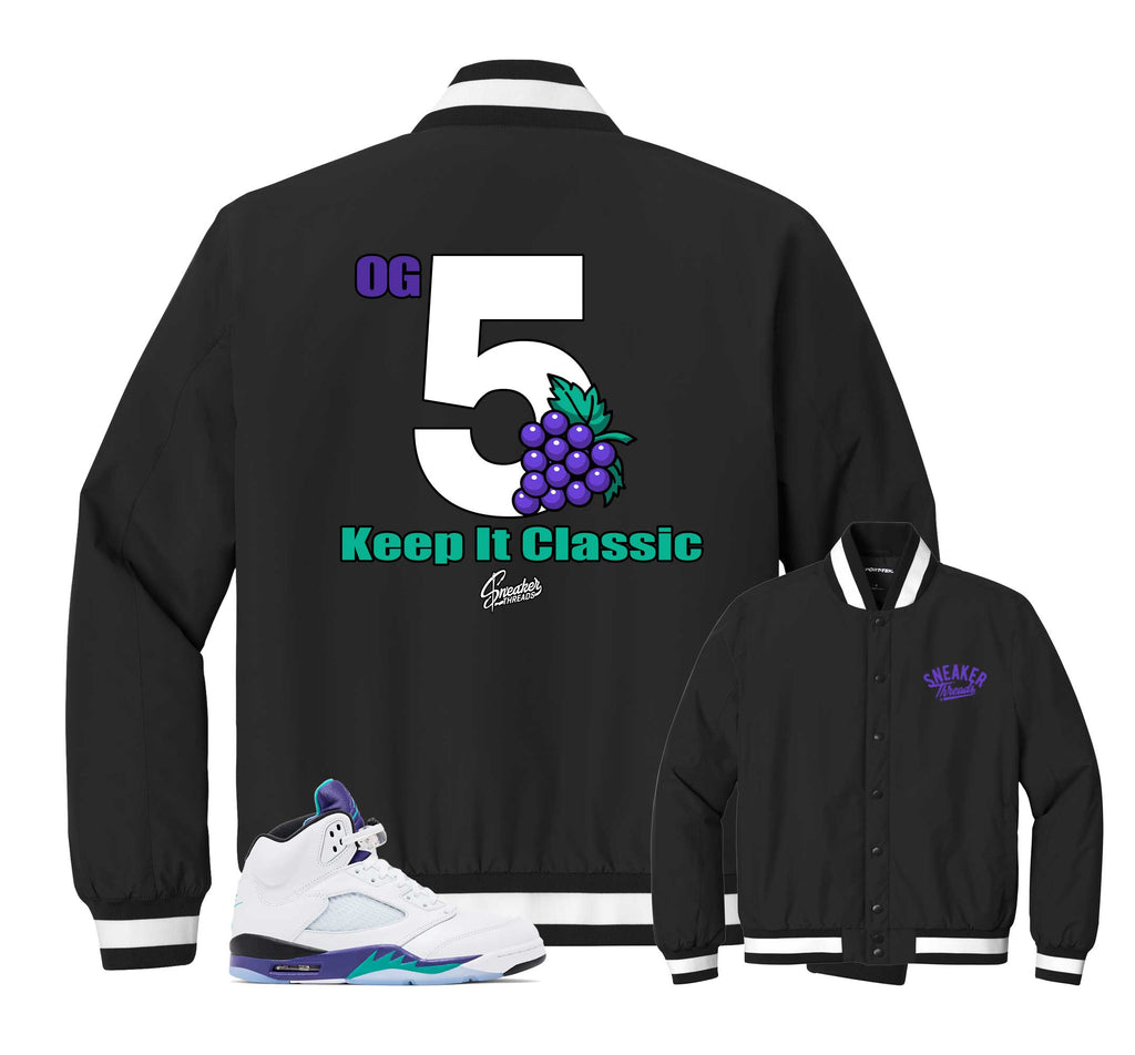 Retro 5 Grapes Keep It Classic Insulated Jacket