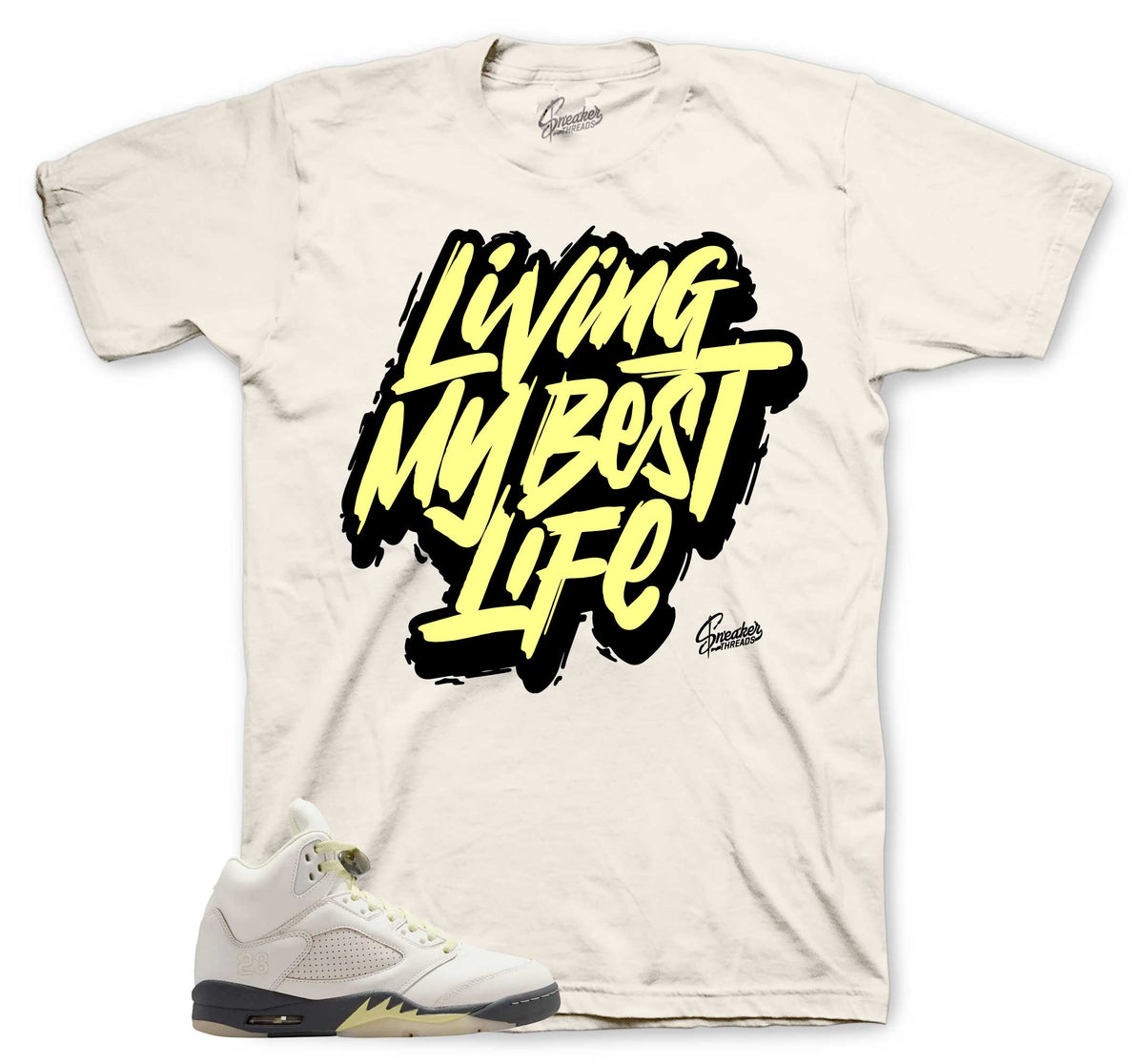Retro 5 Luminous Green Living Life Shirt