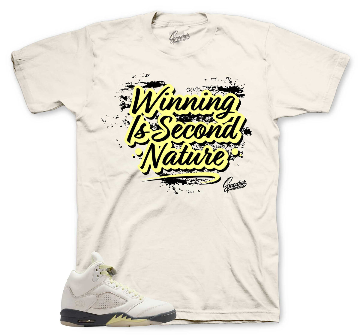 Retro 5 Luminous Green Second Nature Shirt