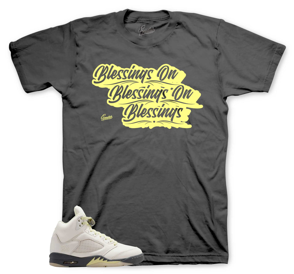 Retro 5 Luminous Green Blessings Shirt