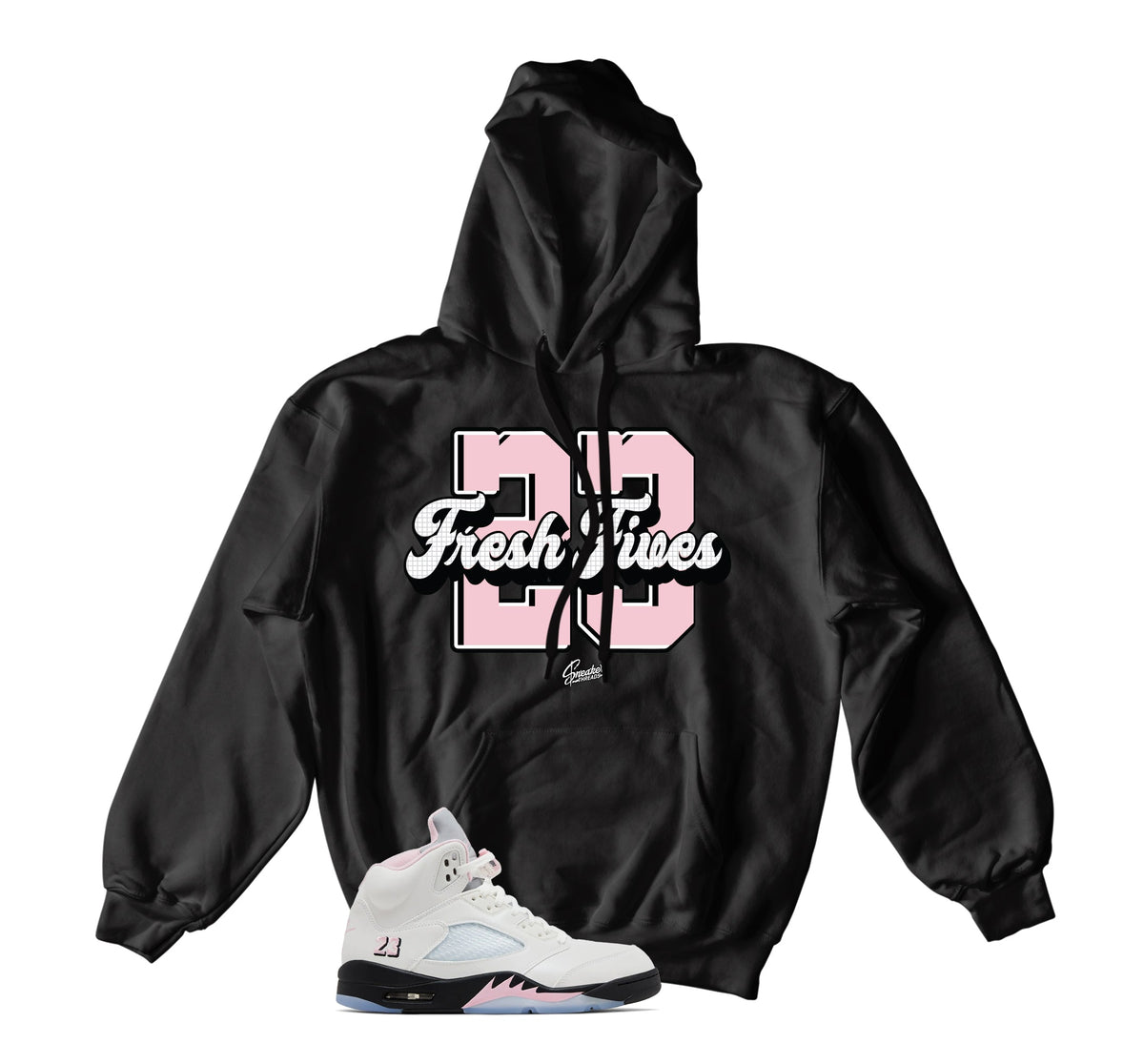 Retro 5 Soft Pink Fresh Fives Hoody