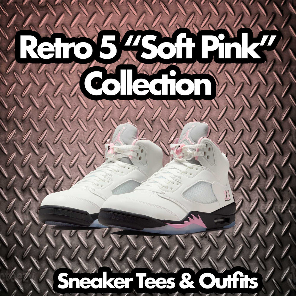 Retro 5 Soft Pink Clean Pair Shirt