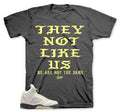 Retro 5 Luminous Green Not Like Us Shirt