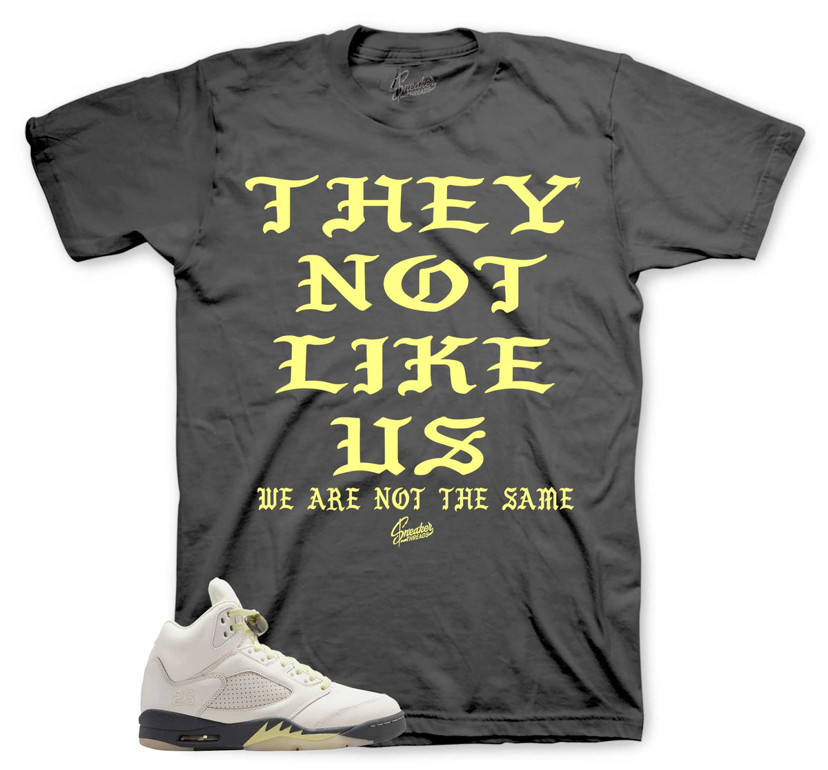 Retro 5 Luminous Green Not Like Us Shirt