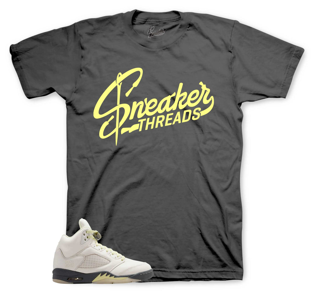 Retro 5 Luminous Green Sneaker Threads Shirt