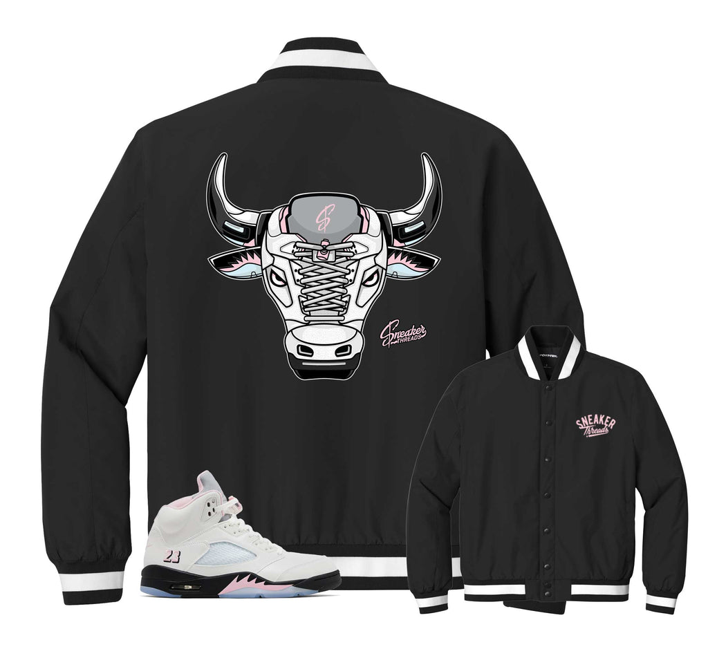 Retro 5 Soft Pink War Bully Insulated Jacket