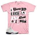 Retro 5 Soft Pink Love Kicks Shirt