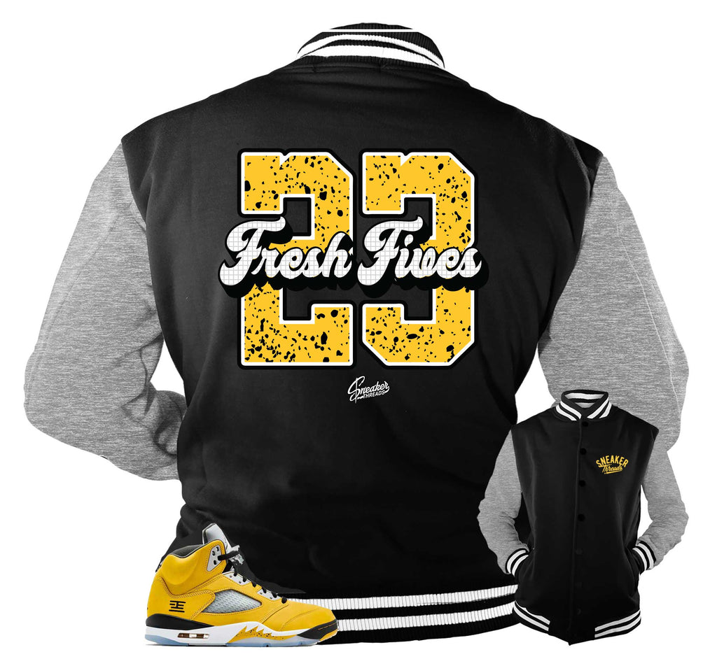Retro 5 Tokyo Fresh Fives Varsity Jacket