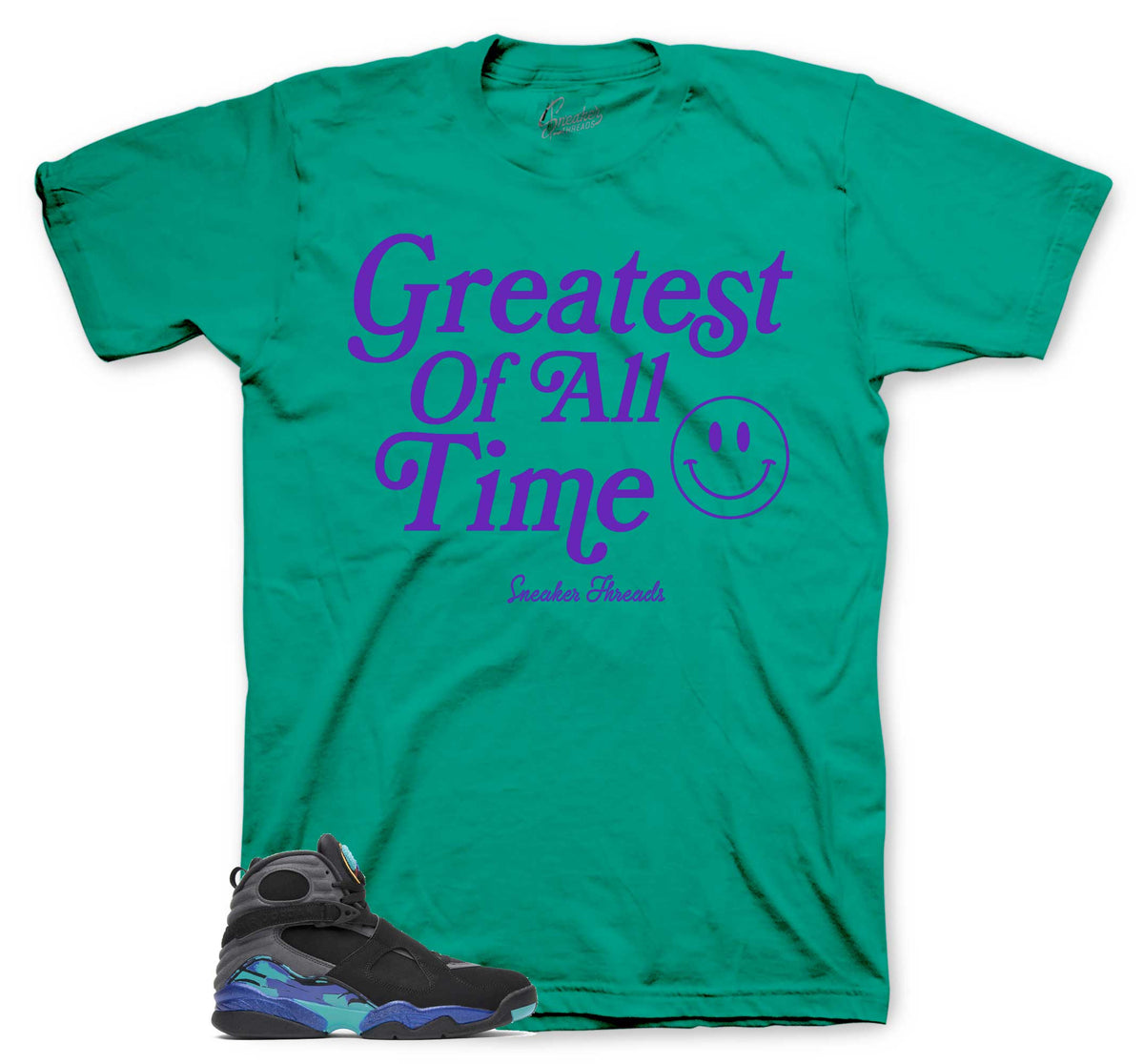 Retro 8 Aqua Goat Shirt